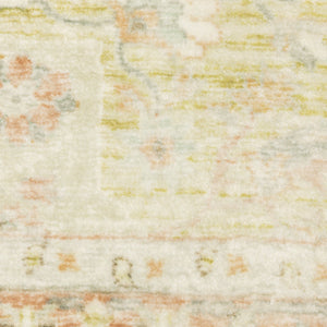 Oriental Weavers Savoy Elegantly Distressed Area Rug - Soft Microfiber Design In Muted Tones For Cozy Interiors Orange,Silver Polyester S28101160220st