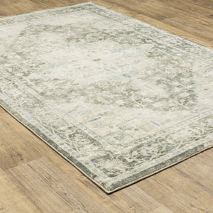 Oriental Weavers Savoy Indoor Area Rug - Elegantly Distressed Design In Soft Microfiber For Timeless Home Décor Grey,Ivory Polyester S28104160220st