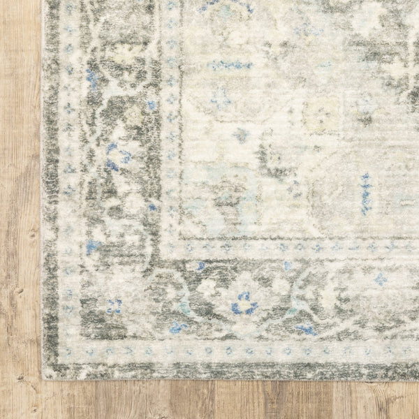 Oriental Weavers Savoy Indoor Area Rug - Elegantly Distressed Design In Soft Microfiber For Timeless Home Décor Grey,Ivory Polyester S28104160220st