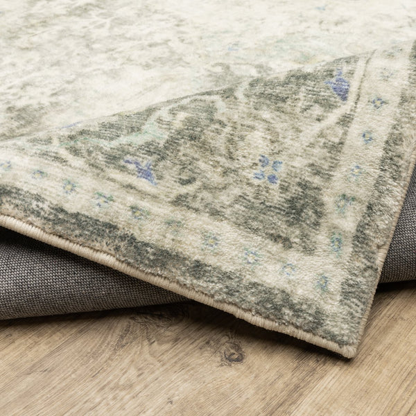 Oriental Weavers Savoy Indoor Area Rug - Elegantly Distressed Design In Soft Microfiber For Timeless Home Décor Grey,Ivory Polyester S28104160220st