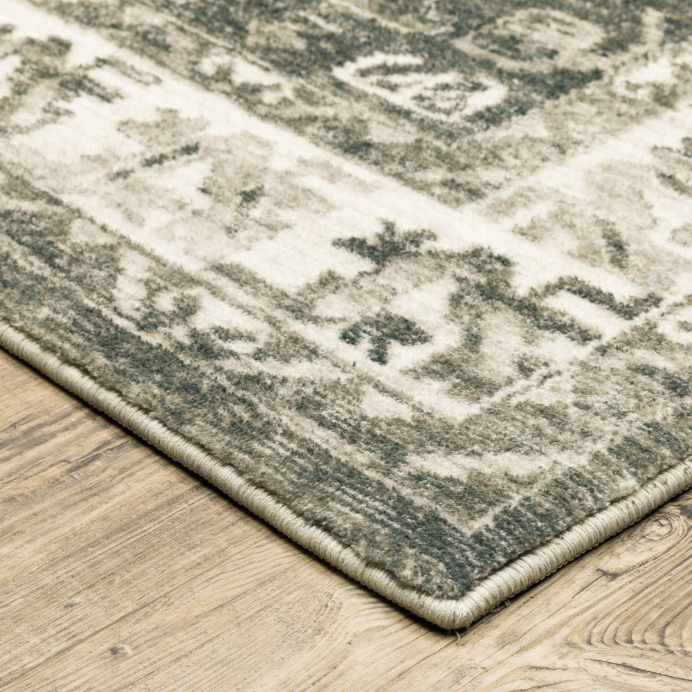 Oriental Weavers Savoy Indoor Area Rug - Elegantly Distressed Design With Soft Microfiber For Stylish Home Décor Charcoal,Ivory Polyester S28105061243st