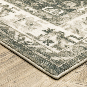Oriental Weavers Savoy Indoor Area Rug - Elegantly Distressed Design With Soft Microfiber For Stylish Home Décor Charcoal,Ivory Polyester S28105160220st