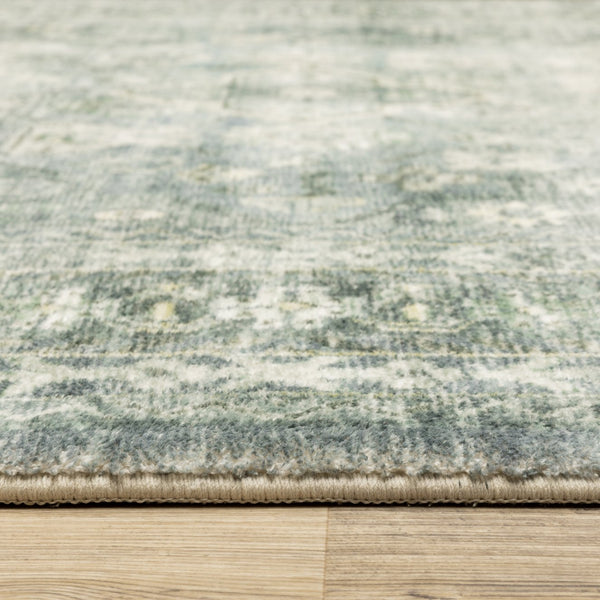 Oriental Weavers Savoy Indoor Area Rug - Elegantly Distressed Design In Soft, Muted Tones For Cozy Spaces Blue,Ivory Polyester S28106061243st