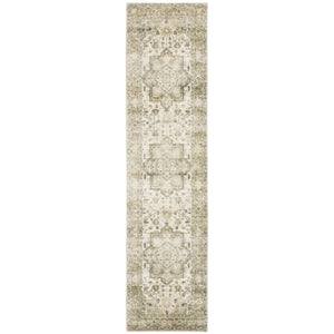 Oriental Weavers Savoy Elegant Distressed Traditional Area Rug In Soft Microfiber With Muted Tonal Colors Tan,Ivory Polyester S28108061243st