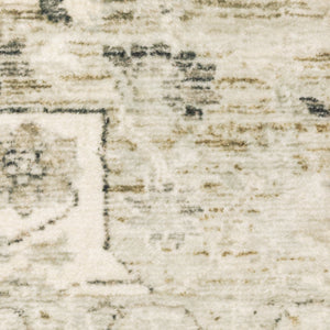 Oriental Weavers Savoy Elegant Distressed Traditional Area Rug In Soft Microfiber With Muted Tonal Colors Tan,Ivory Polyester S28108061243st