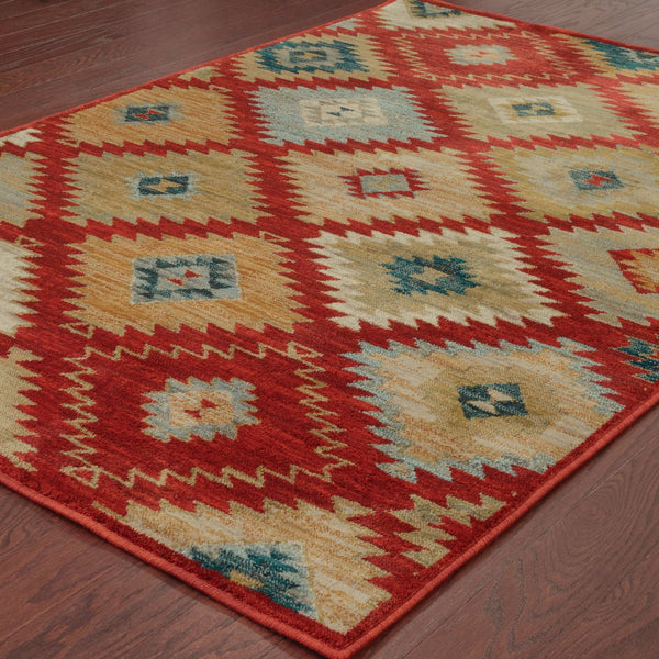Oriental Weavers Sedona Indoor Area Rug - Vibrant Earth-inspired Colors In Durable, Stylish Design For Any Space Red,Multi Polypropylene S5936d117165st