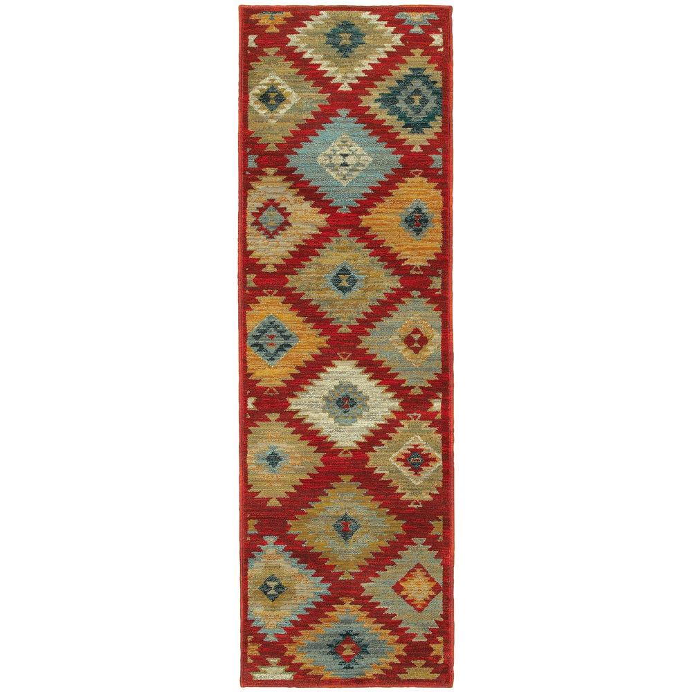 Oriental Weavers Sedona Indoor Area Rug - Vibrant Earth-inspired Colors In Durable, Stylish Design For Any Space Red,Multi Polypropylene S5936d068230st
