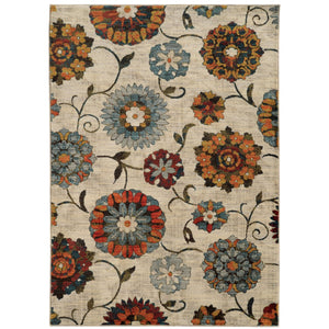 Oriental Weavers Sedona Indoor Area Rug - Vibrant Earth-inspired Colors With Durable Design For Stylish Homes Ivory,Multi Polypropylene S6361a056091st