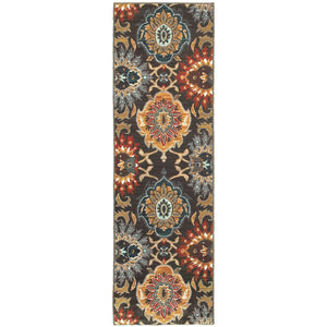 Oriental Weavers Sedona Indoor Area Rug - Vibrant Earth-inspired Design In Deep Teal, Saffron Gold, And Red Brown,Multi Polypropylene S6369d068230st