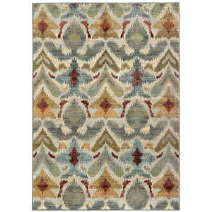 Oriental Weavers Sedona Area Rug - Vibrant Earth-inspired Design With Deep Hues - Durable & Stylish Home Accent Ivory,Grey Polypropylene S6371c117165st