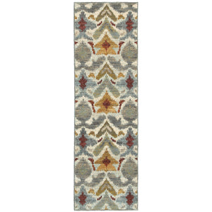 Oriental Weavers Sedona Area Rug - Vibrant Earth-inspired Design With Deep Hues - Durable & Stylish Home Accent Ivory,Grey Polypropylene S6371c068230st