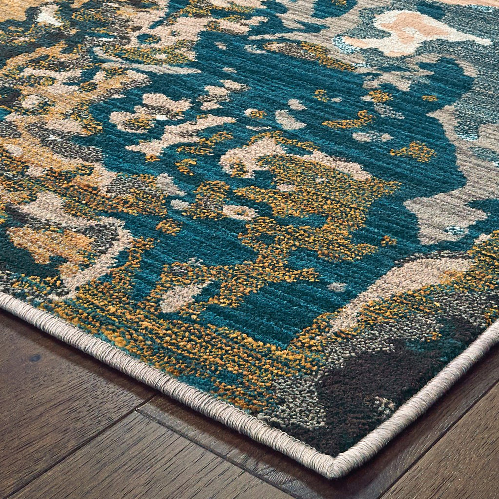 Oriental Weavers Sedona Indoor Area Rug - Vibrant Earth-inspired Design In Rich Hues For Stylish Home Décor Blue,Gold Polypropylene S9490b068230st