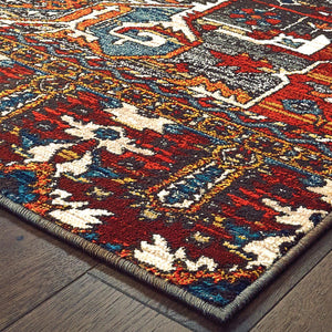 Oriental Weavers Sedona Indoor Area Rug - Vibrant Earth Tones With Global Designs For A Stylish Home Accent Red,Orange Polypropylene S9575a117165st