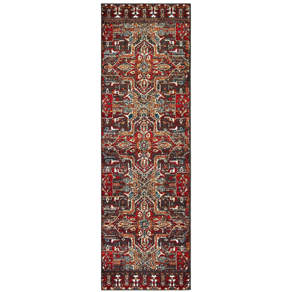 Oriental Weavers Sedona Indoor Area Rug - Vibrant Earth Tones With Global Designs For A Stylish Home Accent Red,Orange Polypropylene S9575a068230st