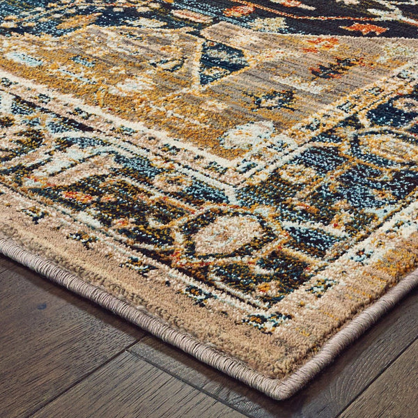 Oriental Weavers Sedona Indoor Area Rug - Vibrant Earth-inspired Design In Rich Colors, Durable & Stylish Home Accent Blue,Gold Polypropylene S9592b117165st