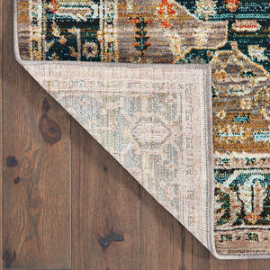 Oriental Weavers Sedona Indoor Area Rug - Vibrant Earth-inspired Design In Rich Colors, Durable & Stylish Home Accent Blue,Gold Polypropylene S9592b117165st