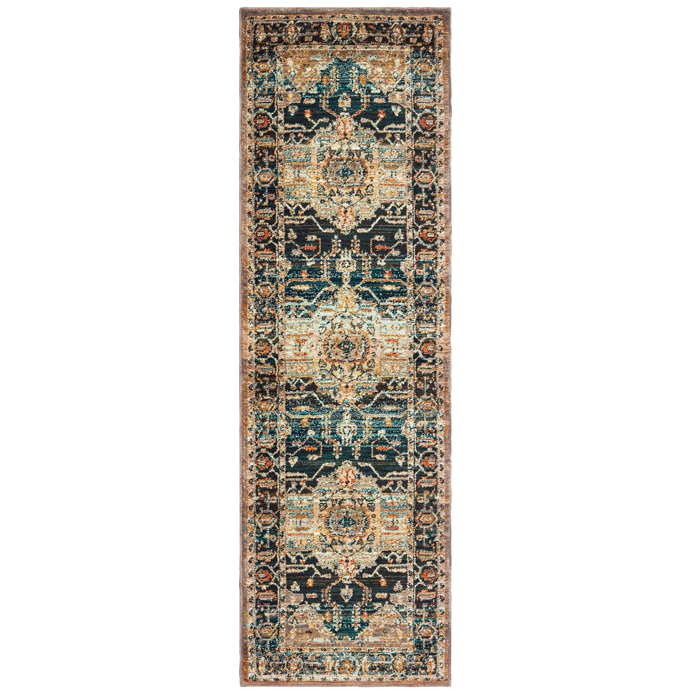 Oriental Weavers Sedona Indoor Area Rug - Vibrant Earth-inspired Design In Rich Colors, Durable & Stylish Home Accent Blue,Gold Polypropylene S9592b068230st