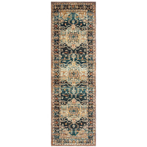 Oriental Weavers Sedona Indoor Area Rug - Vibrant Earth-inspired Design In Rich Colors, Durable & Stylish Home Accent Blue,Gold Polypropylene S9592b068230st