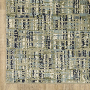 Oriental Weavers Seneca Indoor Area Rug - Luxurious High Pile With Modern Geometric Designs In Soft Tones Green,Blue Polypropylene Sse01a117165st