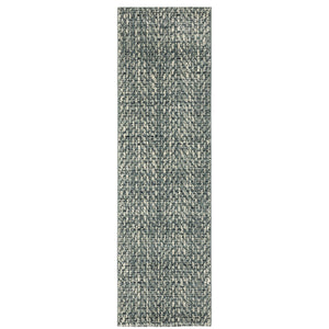 Oriental Weavers Seneca Indoor Area Rug - Modern High Pile Design In Soft Textured Polypropylene For Cozy Spaces Blue,Ivory Polypropylene Sse02a067230st