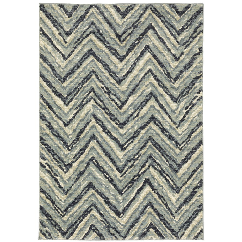 Oriental Weavers Seneca Indoor Area Rug - Luxurious High-pile Texture With Modern Abstract Design For Any Space Blue,Light Blue Polypropylene Sse03a061091st