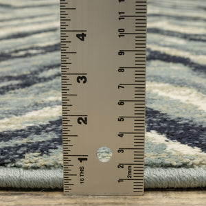 Oriental Weavers Seneca Indoor Area Rug - Luxurious High-pile Texture With Modern Abstract Design For Any Space Blue,Light Blue Polypropylene Sse03a061091st