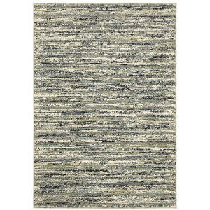 Oriental Weavers Seneca Area Rug - Modern High Pile Design In Soft Textured Shades Of Black, Ivory, And Gray Tones Blue,Green Polypropylene Sse04a160220st