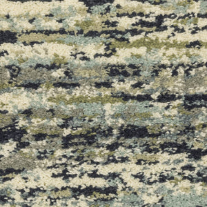 Oriental Weavers Seneca Area Rug - Modern High Pile Design In Soft Textured Shades Of Black, Ivory, And Gray Tones Blue,Green Polypropylene Sse04a160220st