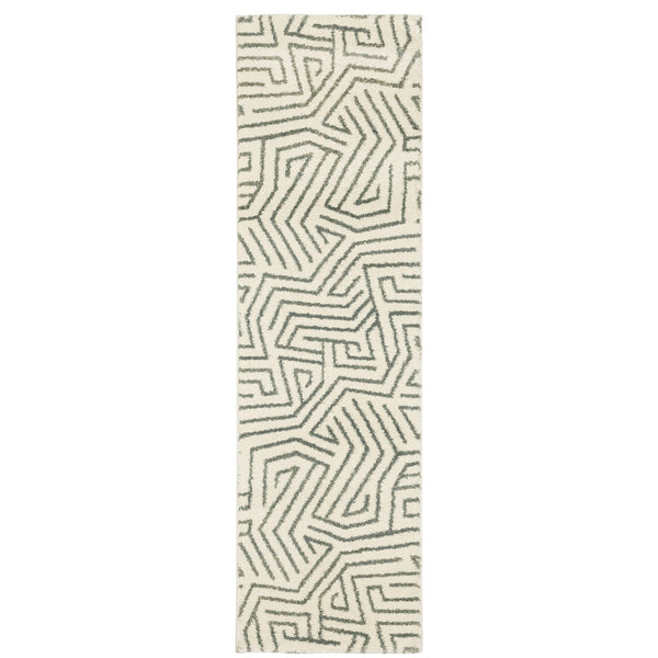 Oriental Weavers Seneca Indoor Area Rug - Luxurious High Pile Design With Soft Textures In Modern Abstract Styles Beige,Grey Polypropylene Sse08a067230st