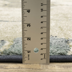 Oriental Weavers Seneca Indoor Area Rug - Luxurious High Pile, Modern Geometric Design In Soft Shades For Your Home Blue,Grey Polypropylene Sse11a067230st