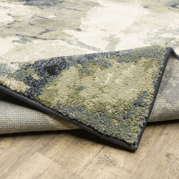 Oriental Weavers Seneca Indoor Area Rug - Luxurious High Pile, Modern Geometric Design In Soft Shades For Your Home Blue,Grey Polypropylene Sse11a067230st