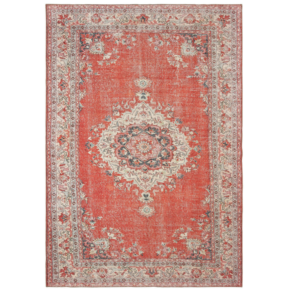 Oriental Weavers Sofia Distressed Traditional Area Rug - Antique Style With Modern Colors Perfect For Any Room Red,Grey Polyester S85810053080st