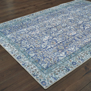 Oriental Weavers Sofia Antique-inspired Indoor Area Rug - Distressed Patterns With Sophisticated Modern Touch Blue Polyester S85811053080st