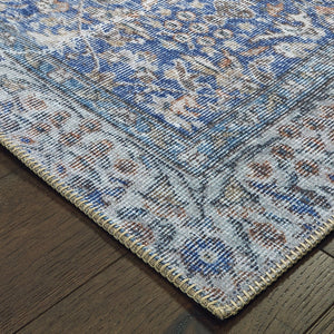Oriental Weavers Sofia Antique-inspired Indoor Area Rug - Distressed Patterns With Sophisticated Modern Touch Blue Polyester S85811053080st