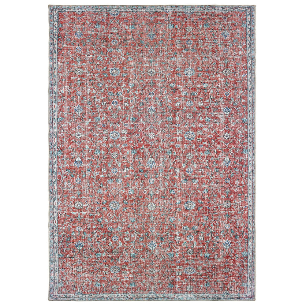 Oriental Weavers Sofia Antique-inspired Indoor Area Rug - Distressed Traditional Style With Modern Color Palette Red,Blue Polyester S85813130190st
