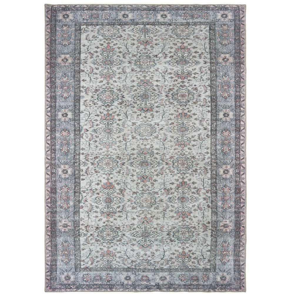 Oriental Weavers Sofia Antique-style Indoor Area Rug In Distressed Traditional Patterns For Timeless Home Elegance Ivory,Blue Polyester S85814130190st