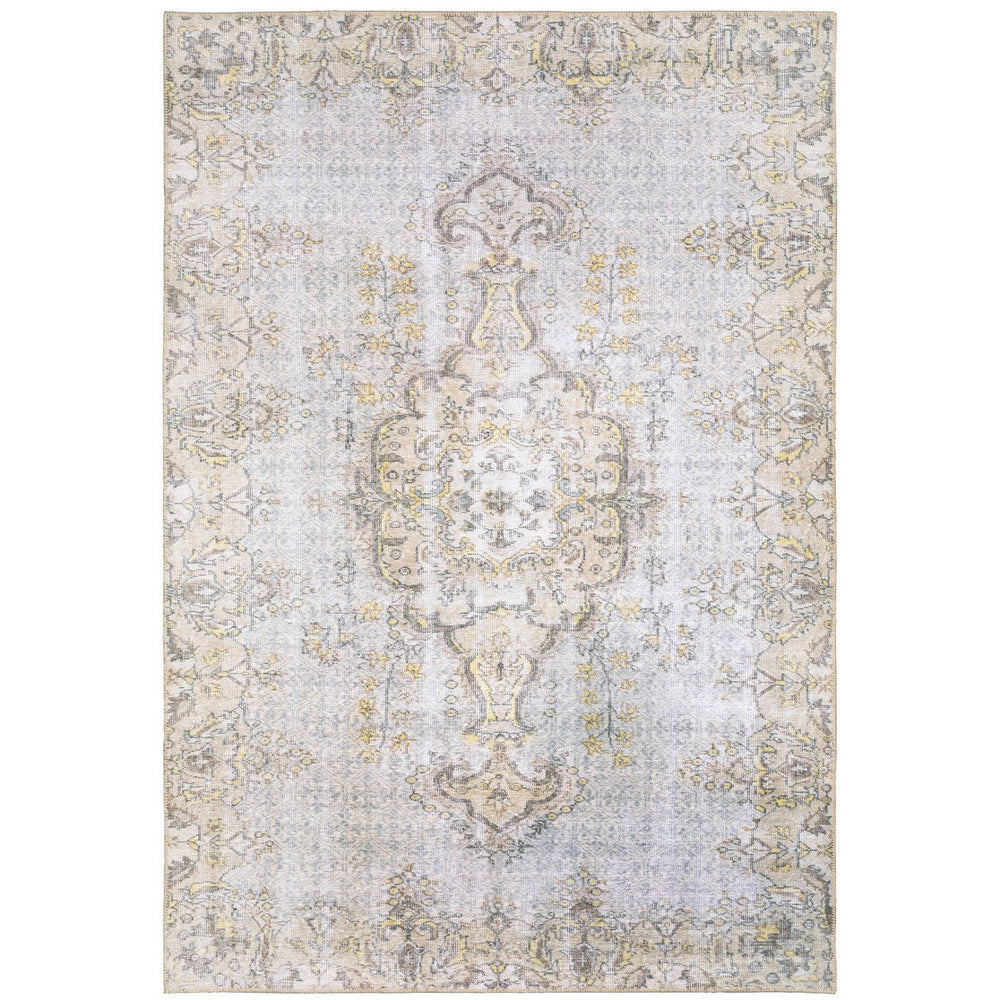 Oriental Weavers Sofia Antique-inspired Indoor Area Rug - Distressed Traditional Design With Modern Color Palette Grey,Gold Polyester S85816160230st