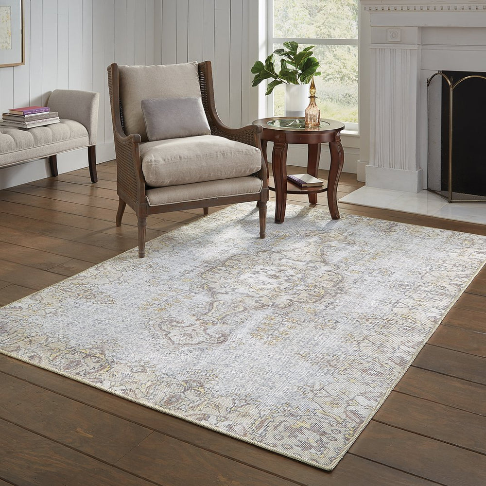 Oriental Weavers Sofia Antique-inspired Indoor Area Rug - Distressed Traditional Design With Modern Color Palette Grey,Gold Polyester S85816160230st