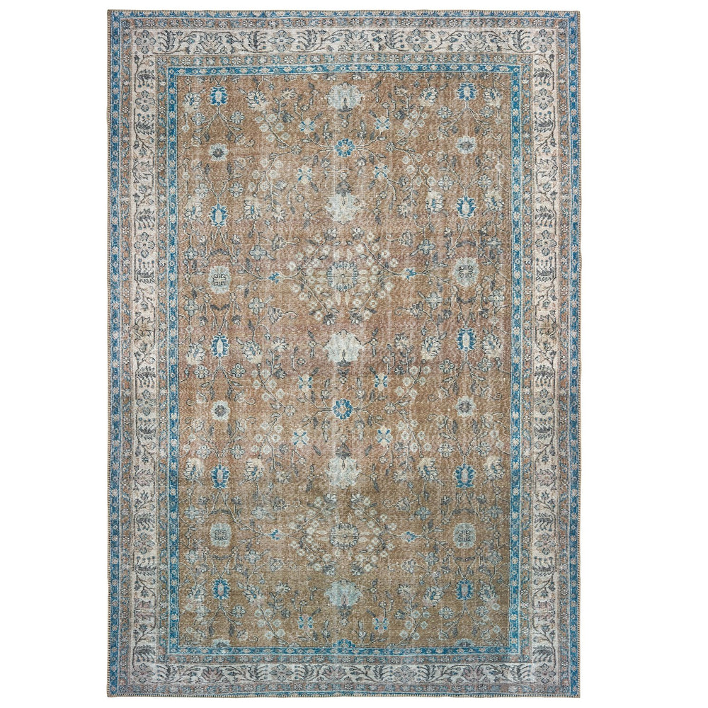 Oriental Weavers Sofia Antique-inspired Indoor Area Rug With Distressed Patterns For Elegant Home Décor Upgrade Gold,Blue Polyester S85818130190st