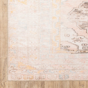 Oriental Weavers Sofia Antique-inspired Indoor Area Rug - Distressed Traditional Patterns With Elegant Stitching Pink,Blue Polyester S85820130190st