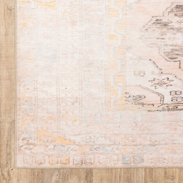 Oriental Weavers Sofia Antique-inspired Indoor Area Rug - Distressed Traditional Patterns With Elegant Stitching Pink,Blue Polyester S85820130190st