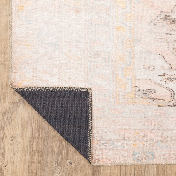 Oriental Weavers Sofia Antique-inspired Indoor Area Rug - Distressed Traditional Patterns With Elegant Stitching Pink,Blue Polyester S85820130190st