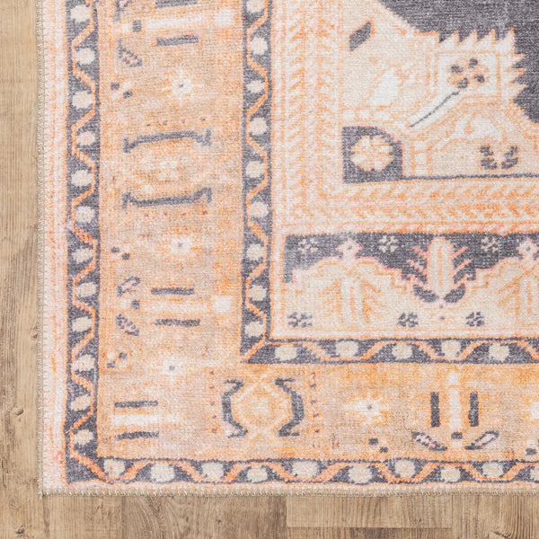 Oriental Weavers Sofia Indoor Area Rug – Antique Hand-knotted Look, Distressed Patterns, Perfect For Any Room Decor Grey,Gold Polyester S85823053080st