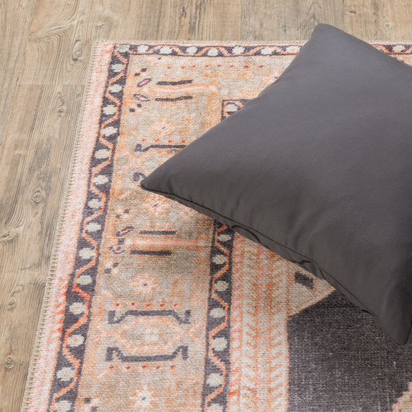 Oriental Weavers Sofia Indoor Area Rug – Antique Hand-knotted Look, Distressed Patterns, Perfect For Any Room Decor Grey,Gold Polyester S85823053080st