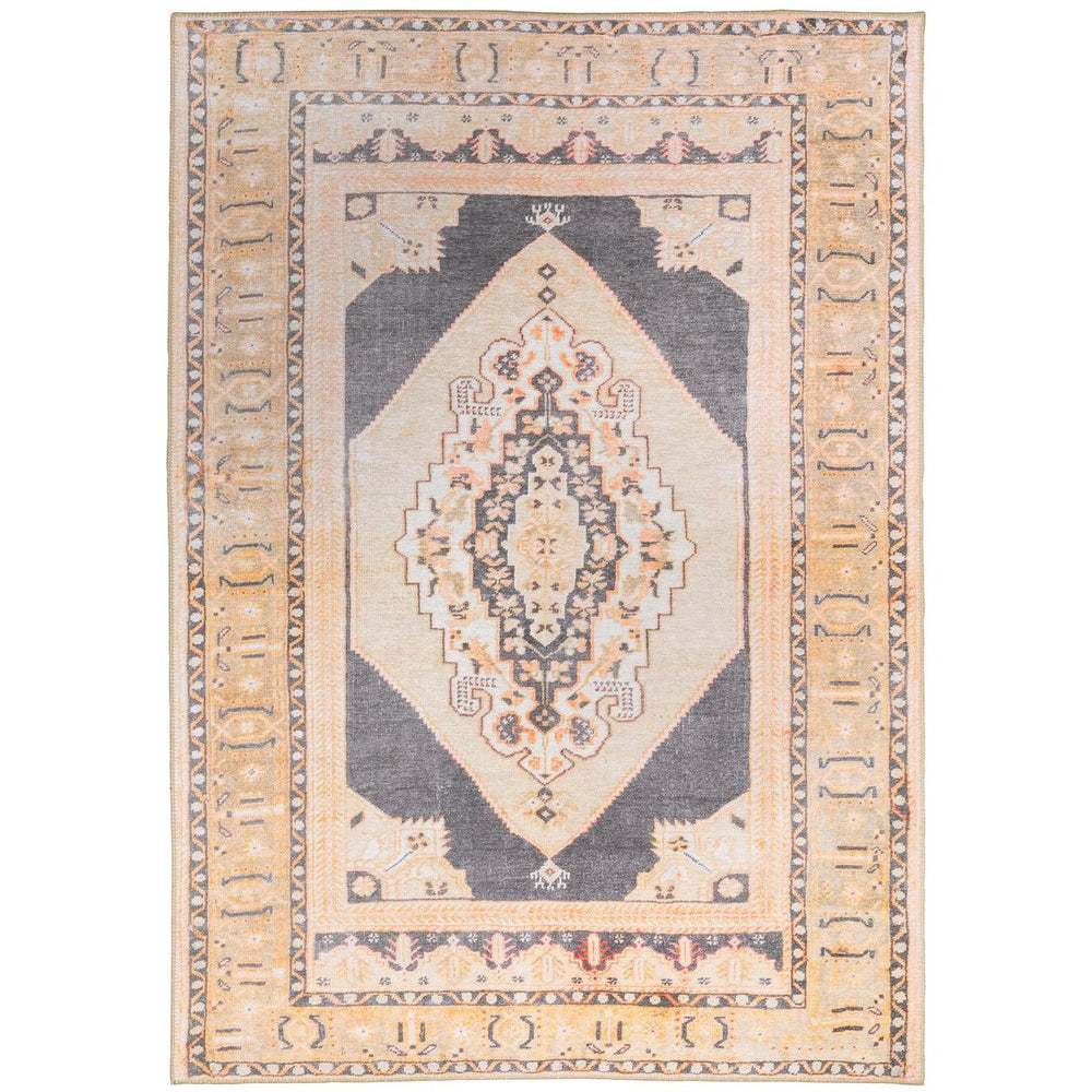 Oriental Weavers Sofia Indoor Area Rug – Antique Hand-knotted Look, Distressed Patterns, Perfect For Any Room Decor Grey,Gold Polyester S85823053080st