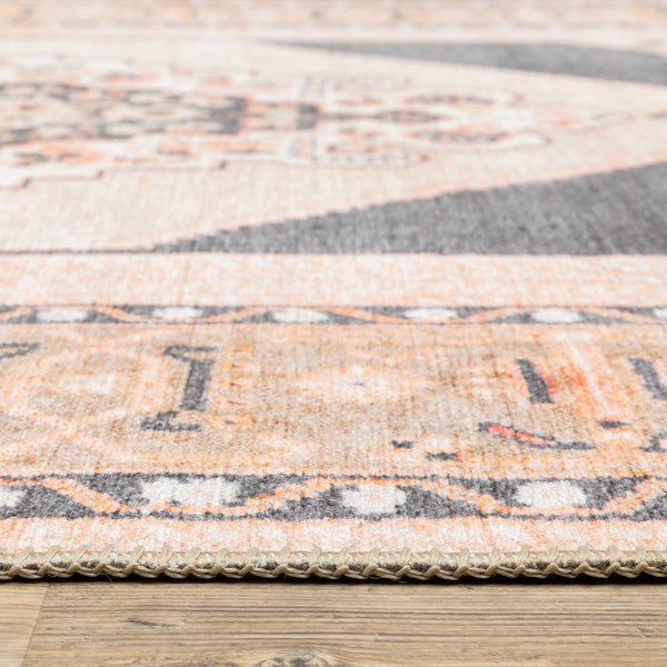 Oriental Weavers Sofia Indoor Area Rug – Antique Hand-knotted Look, Distressed Patterns, Perfect For Any Room Decor Grey,Gold Polyester S85823053080st