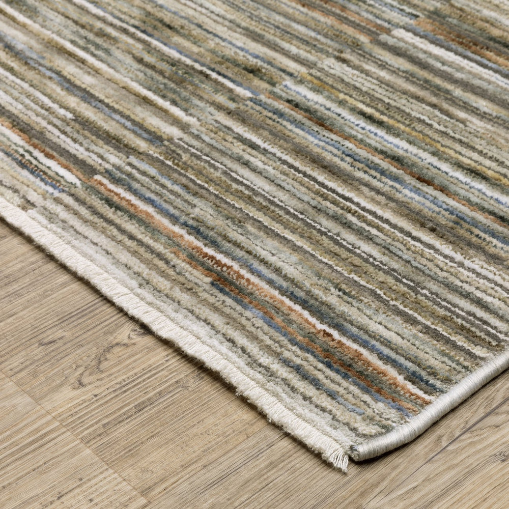 Oriental Weavers Soho Beige/Multi Indoor Area Rug - Soft Abstract Design In Warm Neutrals And Calm Blues Beige,Multi Polyester Ssoh01200300st
