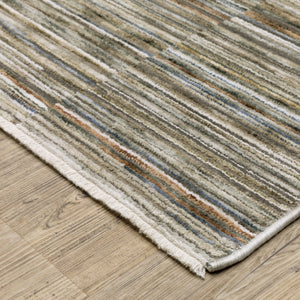 Oriental Weavers Soho Beige/Multi Indoor Area Rug - Soft Abstract Design In Warm Neutrals And Calm Blues Beige,Multi Polyester Ssoh01200300st