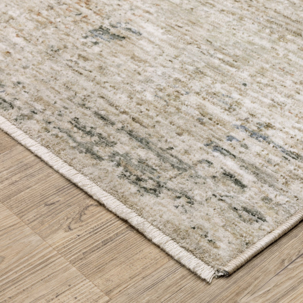 Oriental Weavers Soho Indoor Area Rug - Soft Polyester, Abstract Design In Warm Neutrals And Tranquil Blues Beige,Grey Polyester Ssoh02300387st