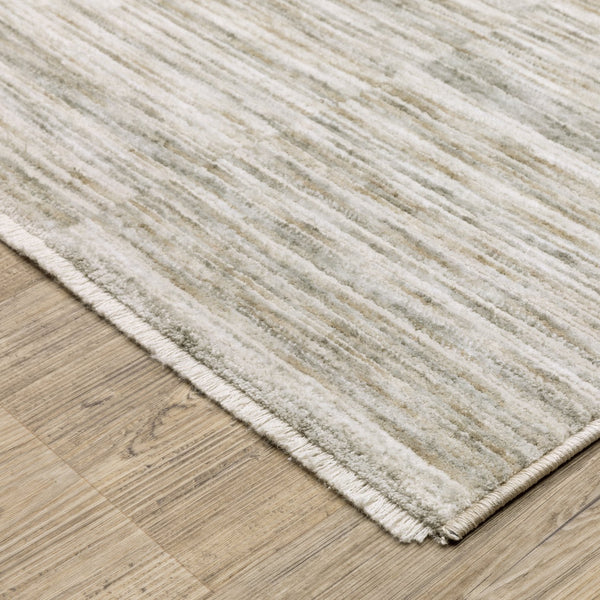 Oriental Weavers Soho Beige/Ivory Indoor Area Rug - Soft Machine-woven Polyester With Modern Abstract Design Beige,Ivory Polyester Ssoh04097152st